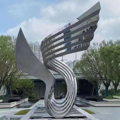 不锈钢雕塑抽象设计 艺术创意景观雕塑 泽业雕塑厂家 商场景观雕塑