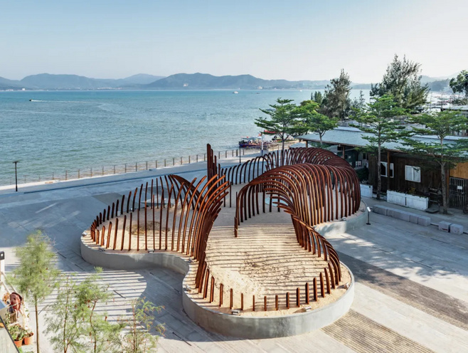 《新共享景观》之 与人共享 | 2019 UABB 双年展作品:海之韵 : 与自然对话的艺术装置