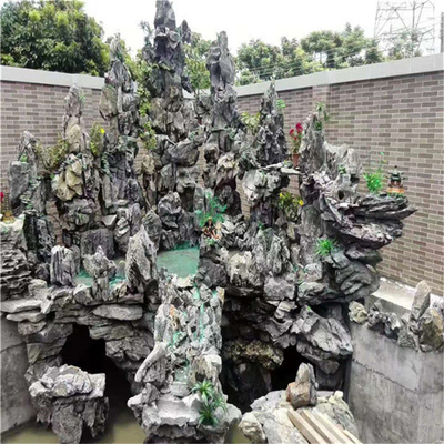 英石峰石造景石 园景鱼缸摆放石 小型艺术假山石批发