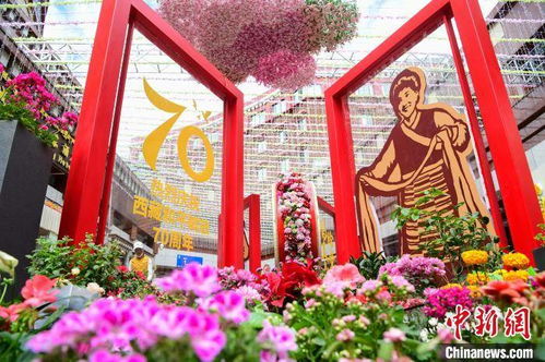 西藏首届花卉艺术旅游文化开幕 数万鲜花绽放雪域高原