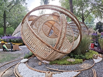 2019北林国际花园建造节一等奖作品--“风巢 The Wind Nest”景观装置设计 | 天津大学学生团队