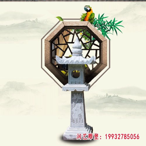 仿古石雕石灯 苏州石雕雕塑石灯厂